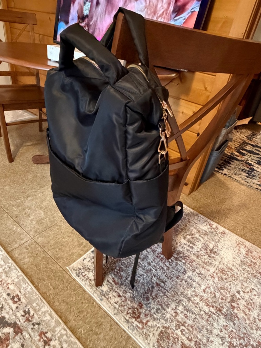 A New Day 16.25" Athleisure Square Backpack - Black - Picture 2 of 6